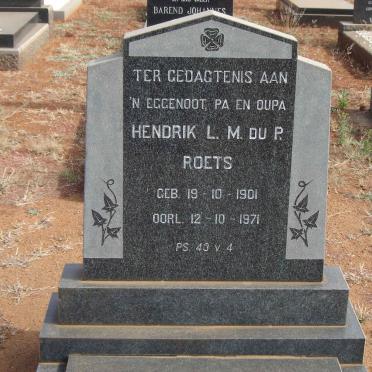 ROETS Hendrik L.M. Du P. 1901-1971