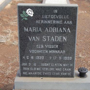 STADEN Maria Adriana, van 1920-1999