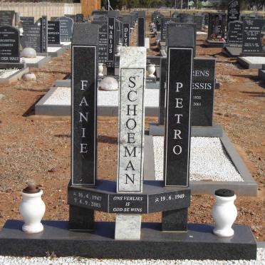 SCHOEMAN Fanie 1947-2003 &amp; Petro 1949-