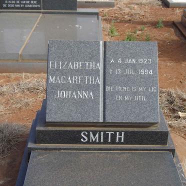 SMITH Elizabetha Margaretha Johanna 1923-1994