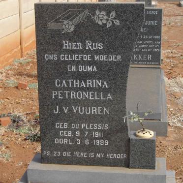 VUUREN Catharina Petronella, j.v. nee DU PLESSIS 1911-1989