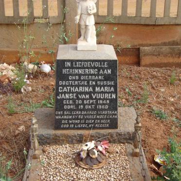 VUUREN Catharina Maria, Janse van 1948-1960