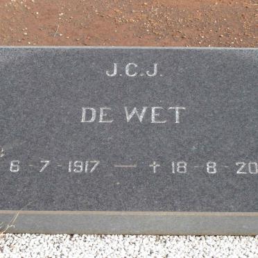 WET J.C.J., de 1917-2000