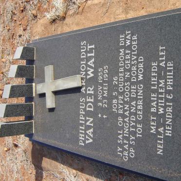 WALT Philippus Arnoldus, van der 1955-1995