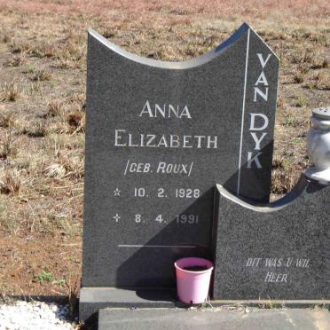 DYK James Stephanus, van 1921-1988 &amp; Anna Elizabeth ROUX 1928-1991