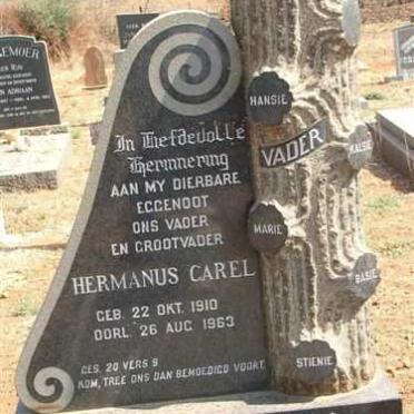 PREEZ Hermanus Carel, du 1910-1963