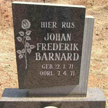 BARNARD Johan Frederik 1971-1971