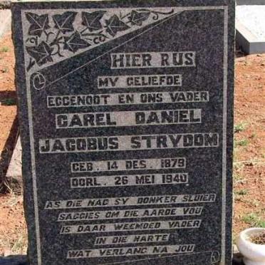 STRYDOM Carel Daniel Jacobus 1879-1940