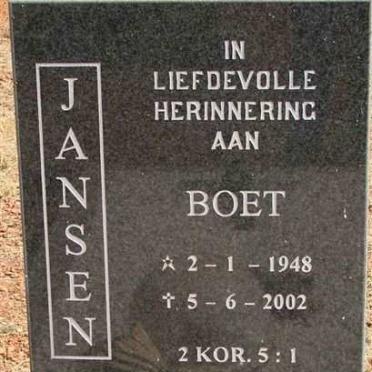 JANSEN Boet 1948-2002