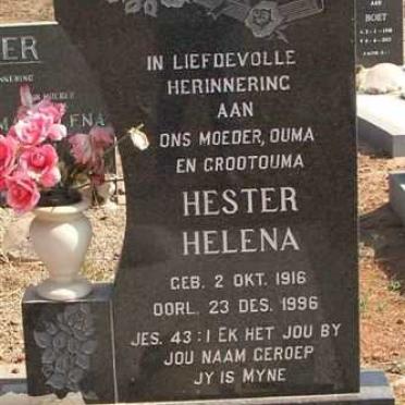 BYLEVELDT Hester Helena 1916-1996
