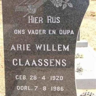 CLAASSENS Arie Willem, 1920-1986