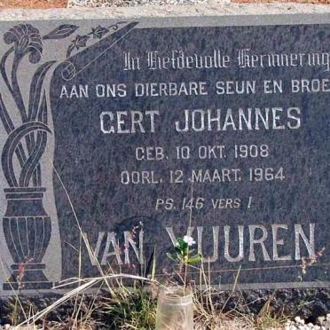 VUUREN Gert Johannes, van 1908-1964