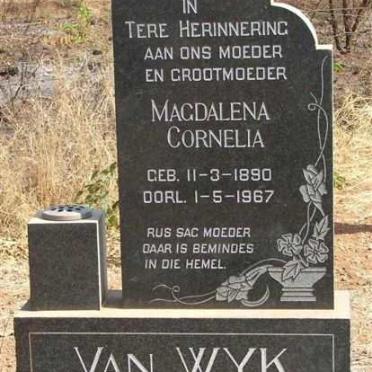 WYK  Magdalena Cornelia, van 1890-1967