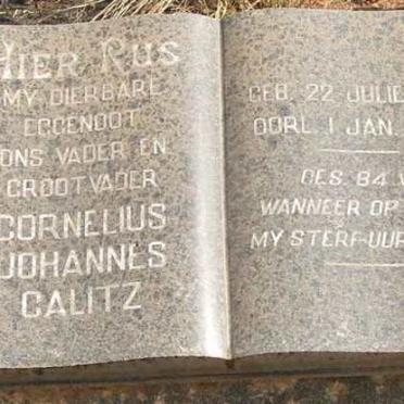 CALITZ Cornelius Johannes 1884-1948