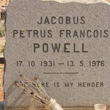 POWELL Jacobus Petrus Francois 1931-1976