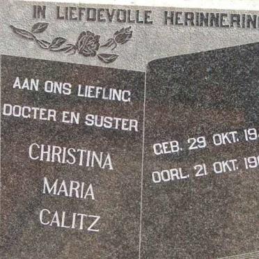 CALITZ Christina Maria 1946-1966
