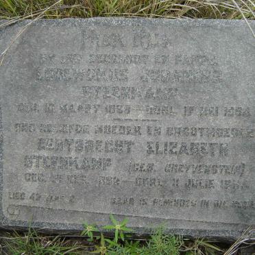 STEENKAMP Lodewikus Johannes 1893-1954 &amp; ? Elizabeth GREYVENSTEIN 1894-1954