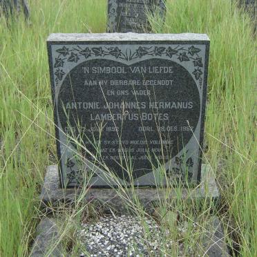 BOTES Antonie Johannes Hermanus Lambertus 1892-1952