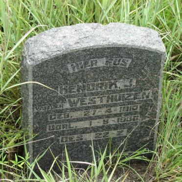 WESTHUIZEN Hendrik J., van der 1910-1930