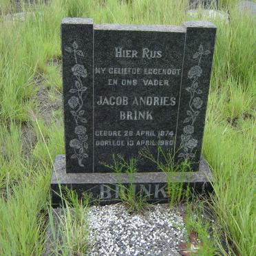 BRINK Jacob Andries 1874-1960