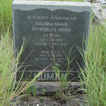 HUMAN Susanna Maria Petronella nee VILJOEN 1884-1948