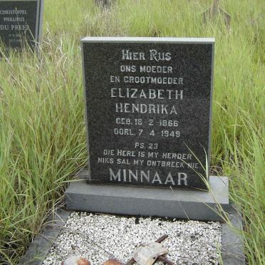MINNAAR Elizabeth Hendrika 1866-1949