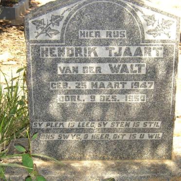 WALT Hendrik Tjaart, van der 1947-1959