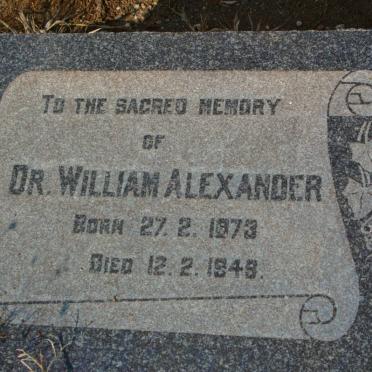 ALEXANDER William 1873-1948