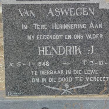 ASWEGEN Hendrik J., van 1948-1970