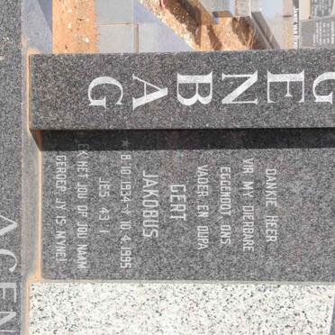 AGENBAG Gert Jakobus 1934-1995