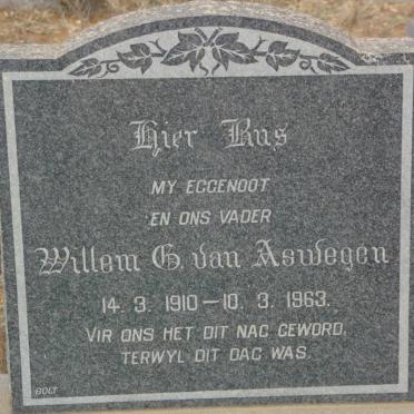 ASWEGEN Willem G., van 1910-1963