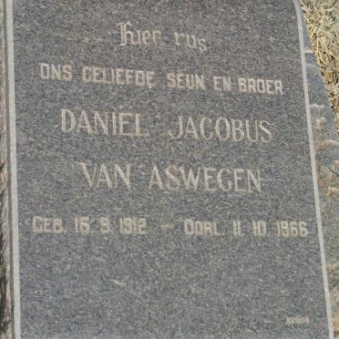 ASWEGEN Daniël Jacobus, van 1912-1966