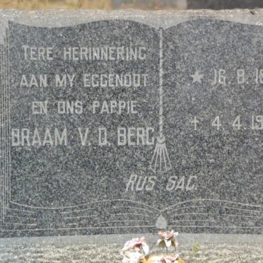 BERG Braam, v.d. 1928-1964