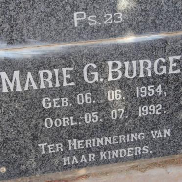 BURGER Marie G. 1954-1992
