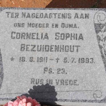 BEZUIDENHOUT Cornelia Sophia 1911-1993