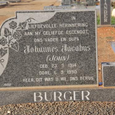 BURGER Johannes Jacobus 1914-1990