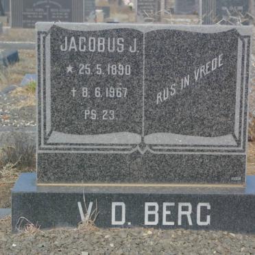 BERG Jacobus J., v.d. 1890-1967 