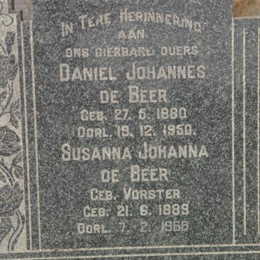 BEER Daniel Johannes, de 1880-1950 &amp; Susanna Johanna VORSTER 1889-1968