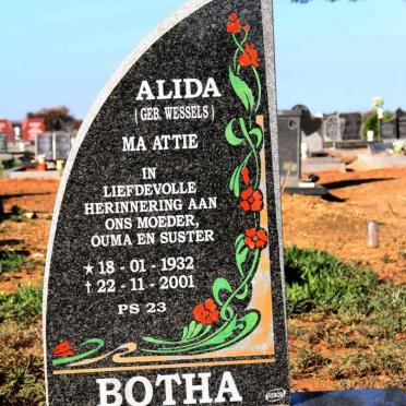 BOTHA Alida nee WESSELS 1932-2001