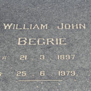 BEGRIE William John 1897-1979