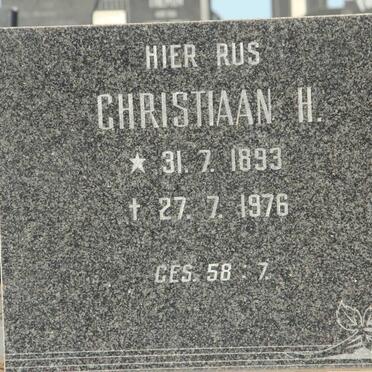 BOSHOFF Christiaan H. 1893-1976