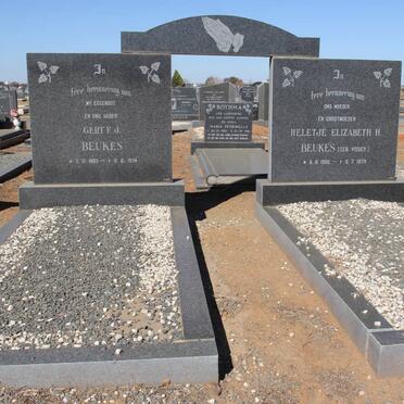 BEUKES Gert F.J. 1893-1974 &amp; Heletje Elizabeth H. VISSER 1905-1979