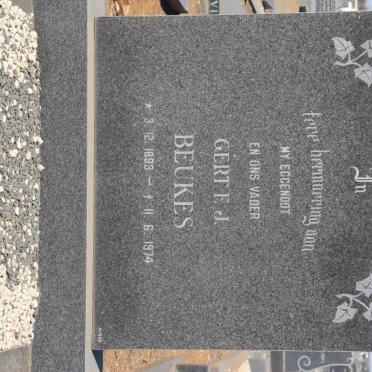 BEUKES Gert F.J. 1893-1974 &amp; Heletje Elizabeth H. VISSER 1905-1979