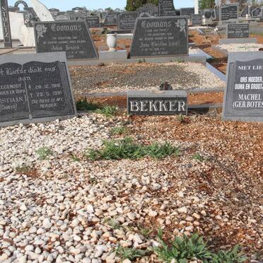 BEKKER Christiaan J. 1916-1991 &amp; Machel BOTES 1918-2005
