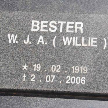 BESTER W.J.A. 1919-2006