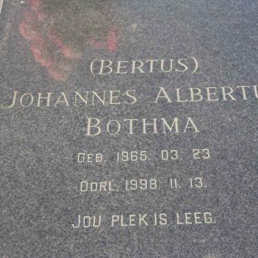 BOTHMA Johannes Albertus 1965-1998