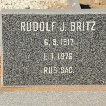 BRITZ Rudolf J. 1917-1976 &amp; Elizabeth K. 1915-1993
