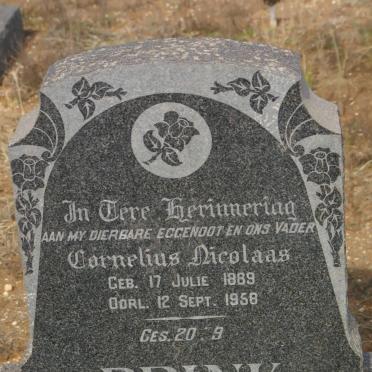 BRINK Cornelius Nicolaas 1889-1958