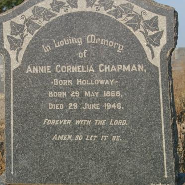 CHAPMAN Annie Cornelia nee HOLLOWAY 1868-1946