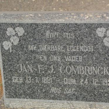 COMBRINCK Jan F.J. 1881-1955